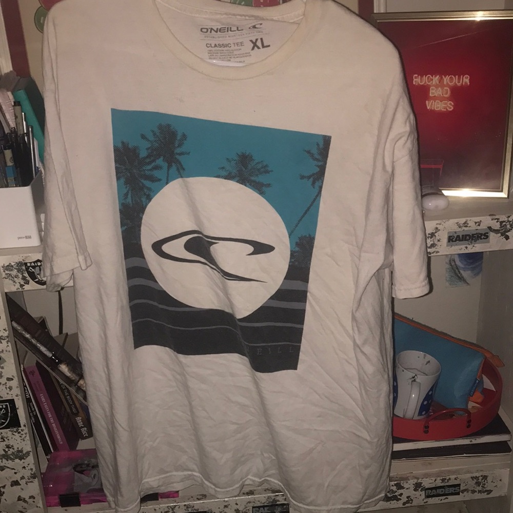 O'neill surfer tee shirt size XL white